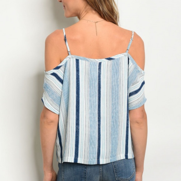 Blue Striped Top - Picture 2 of 2